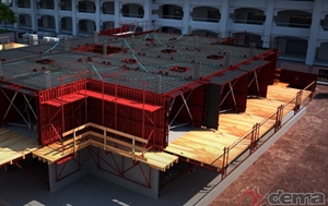 Анимация строительства туннельной опалубки